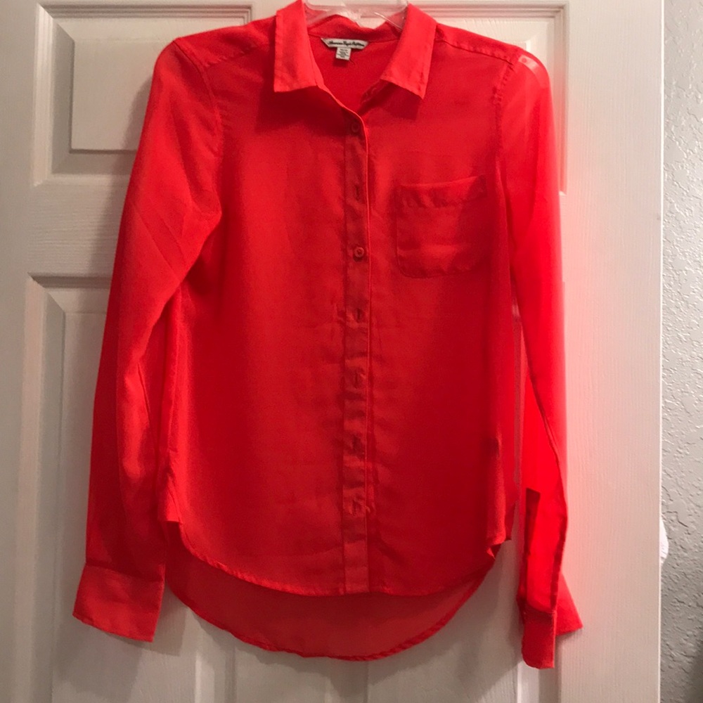 American Eagle Long Sleeve Button Up